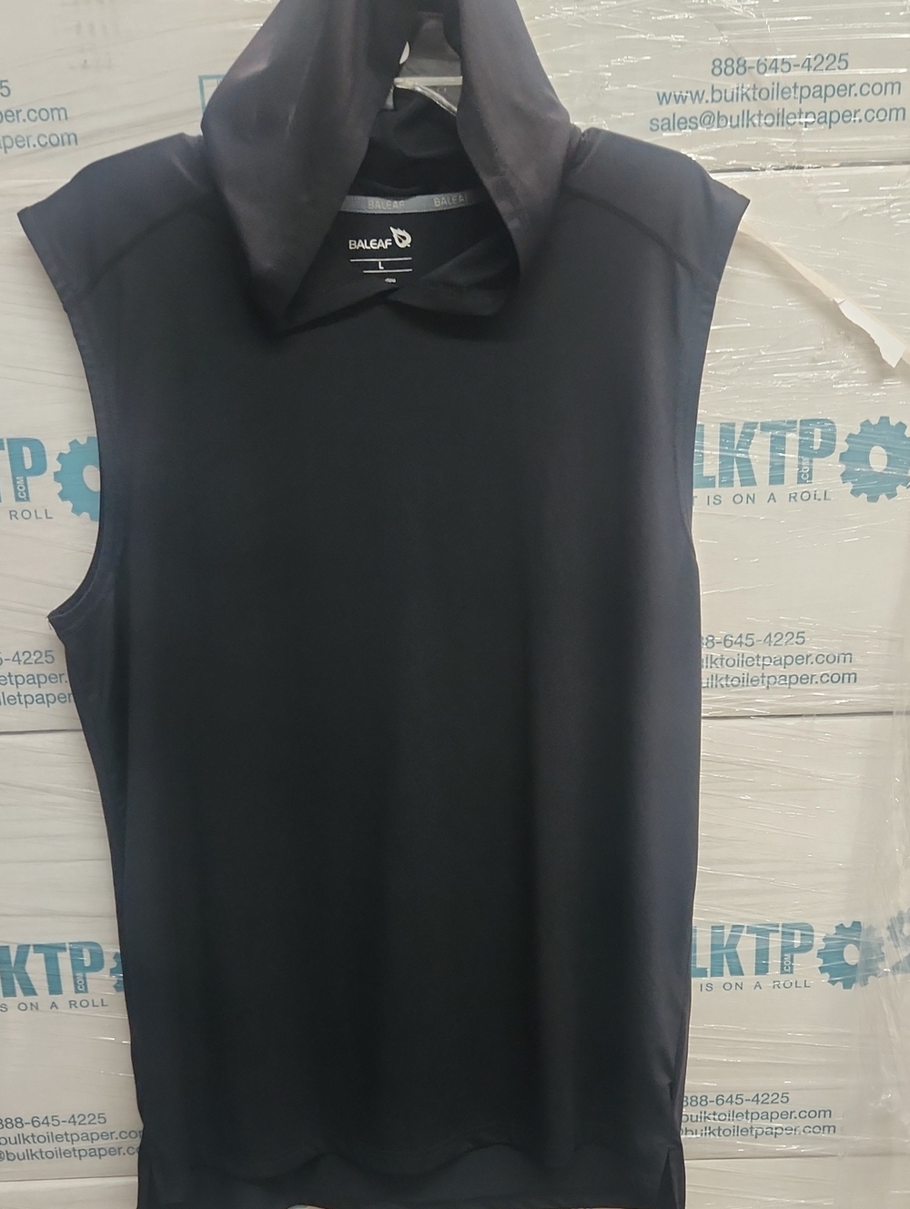Baleaf Men’s Sleeveless Hooded Tank - Black